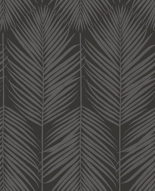 BD50020 Seabrook Designs Etten Beaded Wallpaper Persei Palm Midnight Galaxy