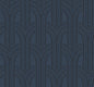 BD50402 Seabrook Designs Etten Beaded Wallpaper Déco Arches Blue Lustre