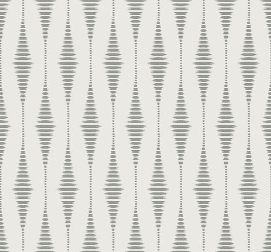 BD50602 Seabrook Designs Etten Beaded Wallpaper Diamond Stripe Celestial Blue & Pearl
