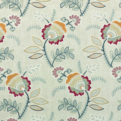 BF10504-3 SOMERFORD LINEN/MULTI G P & J BAKER Fabrics Drapery Upholstery