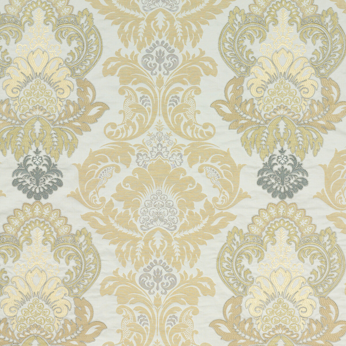 BF10509-3 WATERFORD DAMASK BRONZE/NATURAL G P & J BAKER DRAPERY