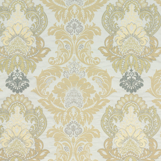 BF10509-3 WATERFORD DAMASK BRONZE/NATURAL G P & J BAKER DRAPERY
