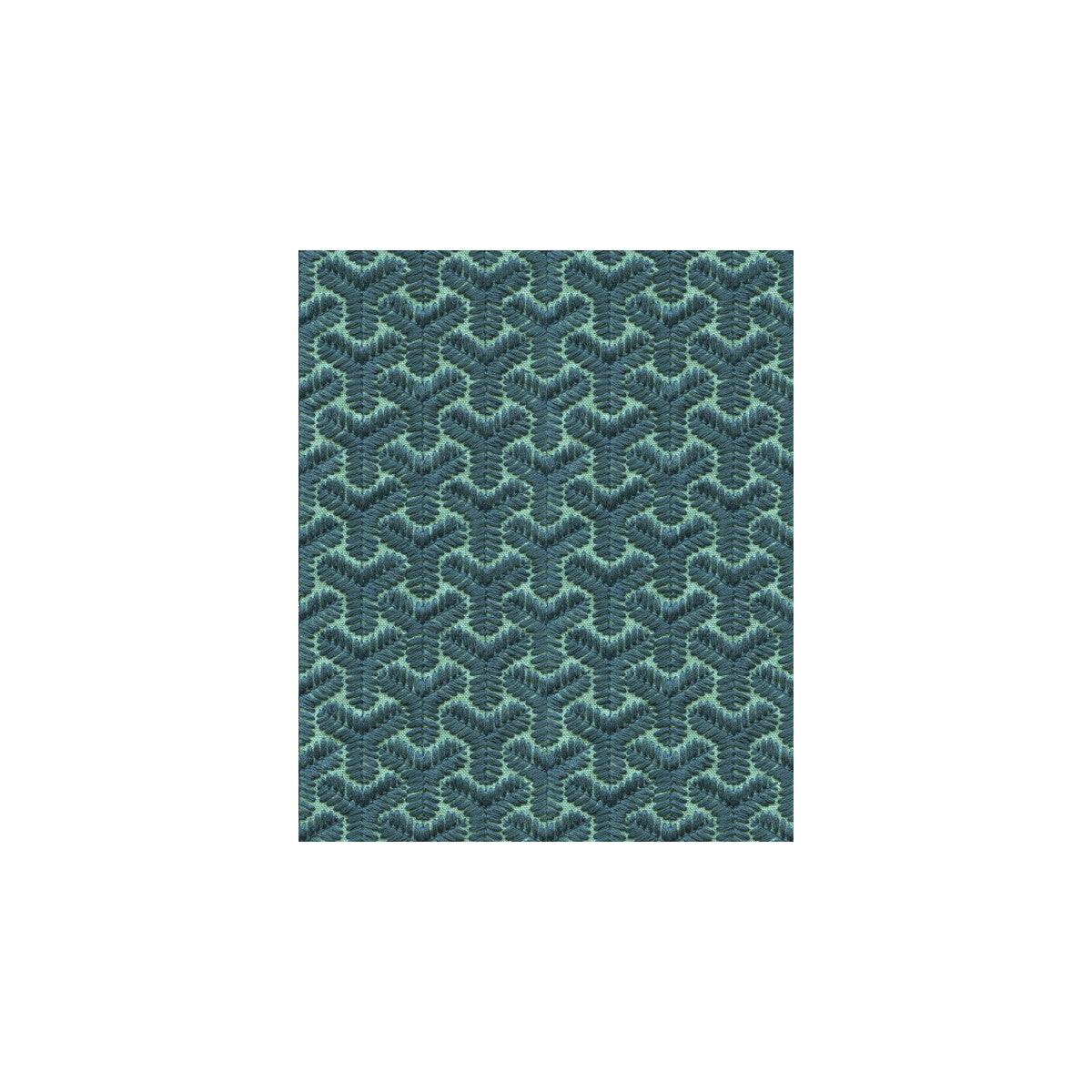BF10523-2 CHENGTUDOOR EMB BLUE/AQUA G P & J BAKER Fabrics Drapery Upholstery