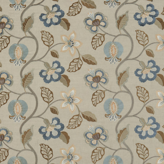 BF10532-1 ELVASTON INDIGO G P & J BAKER DRAPERY