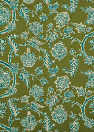 BF10586-795 KELWAY MOSS/TEAL G P & J BAKER DRAPERY