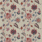 BF10784-1 BAKER'S INDIENNE EMBROIDERY INDIGO/RED G P & J BAKER DRAPERY
