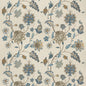 BF10784-3 BAKER'S INDIENNE EMBROIDERY SOFT BLUE G P & J BAKER DRAPERY