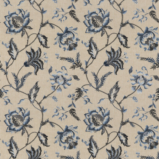 BF10906-1 ANTIQUE TRAIL INDIGO G P & J BAKER Fabrics Drapery Upholstery