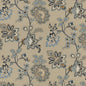 BF10924-1 BURFORD EMBROIDERY BLUE G P & J BAKER Fabrics Drapery Upholstery