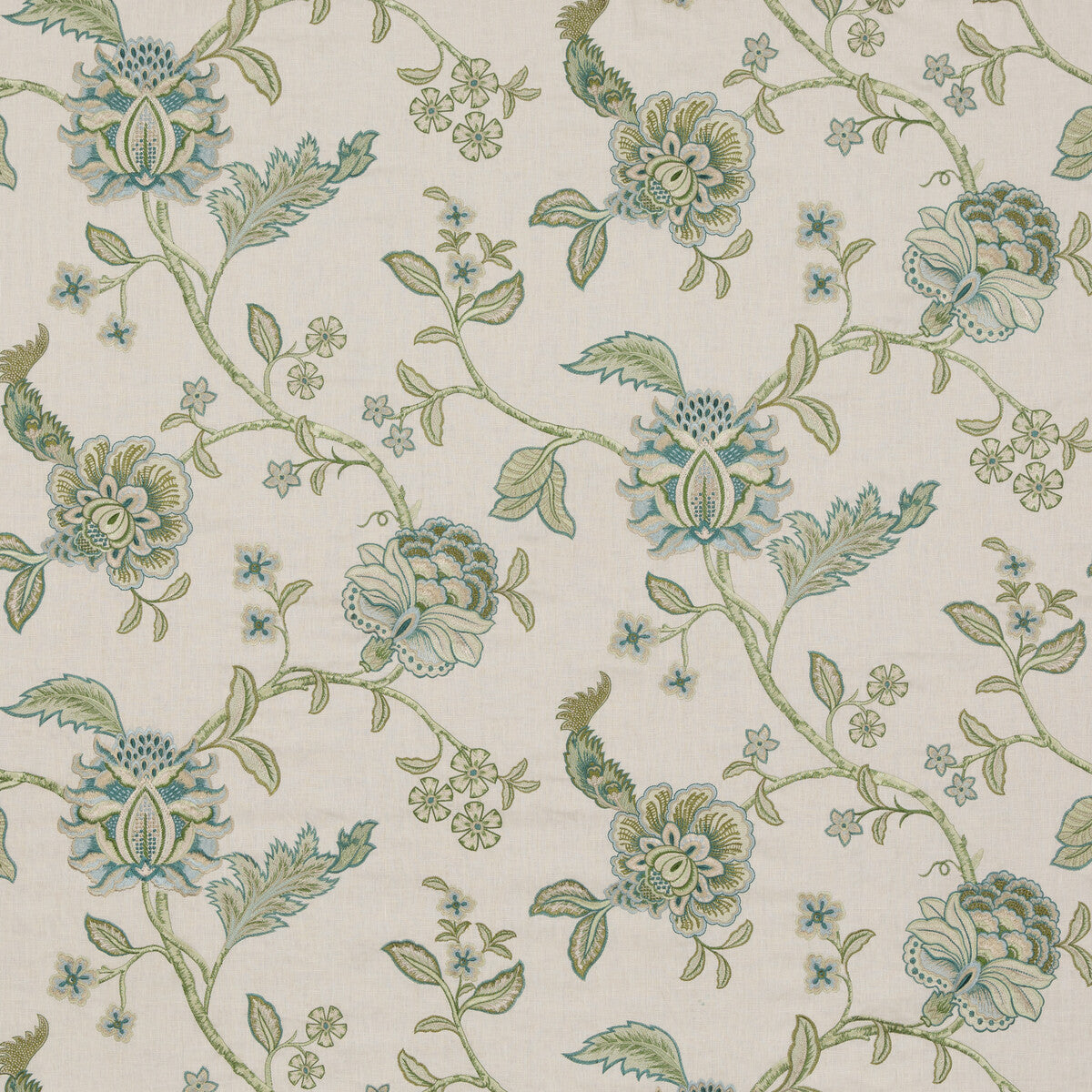 BF10937-2 SUDBURY TEAL G P & J BAKER Fabrics Drapery Upholstery