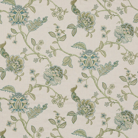 BF10937-2 SUDBURY TEAL G P & J BAKER Fabrics Drapery Upholstery