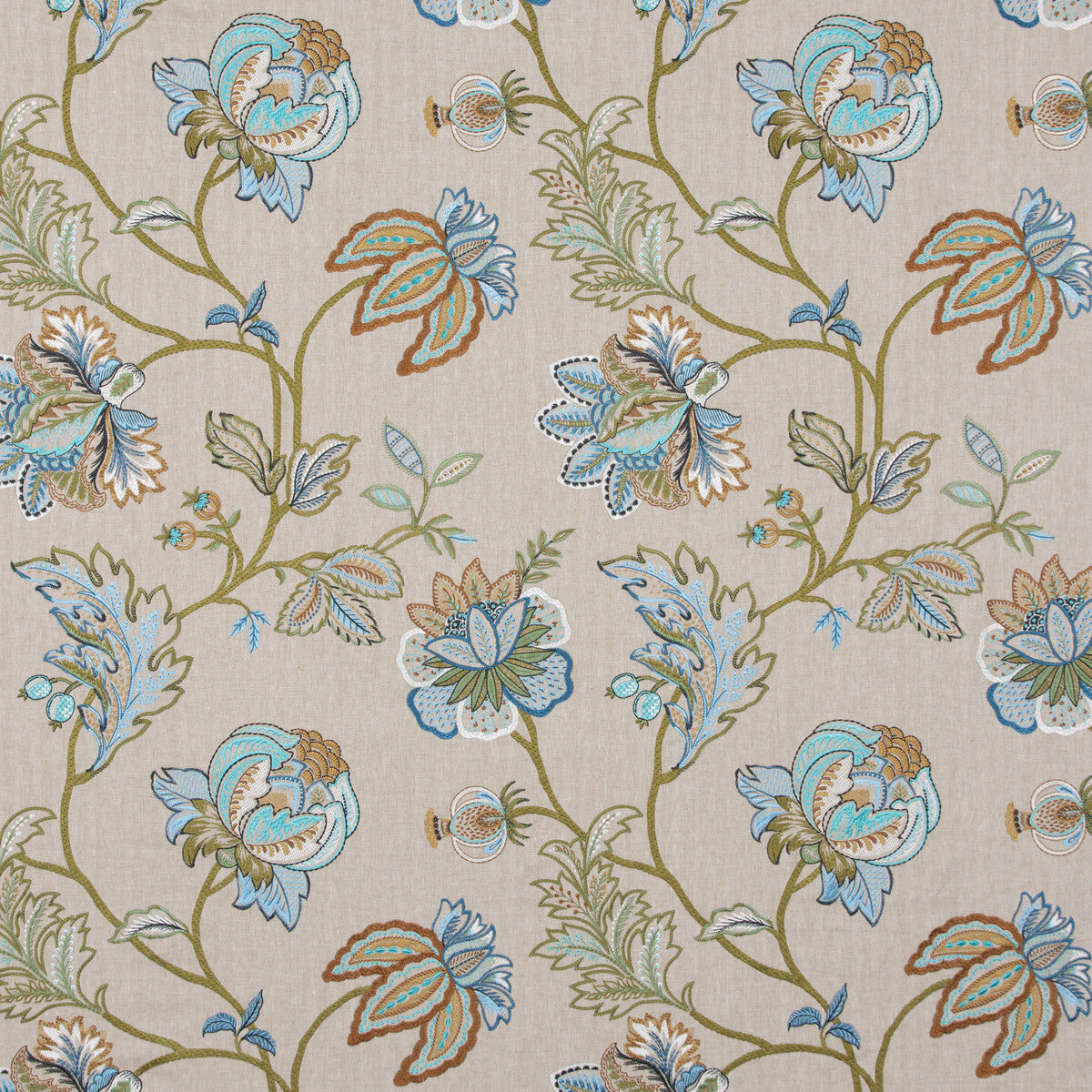 BF10942-2 AGRA TEAL G P & J BAKER Fabrics Drapery Upholstery