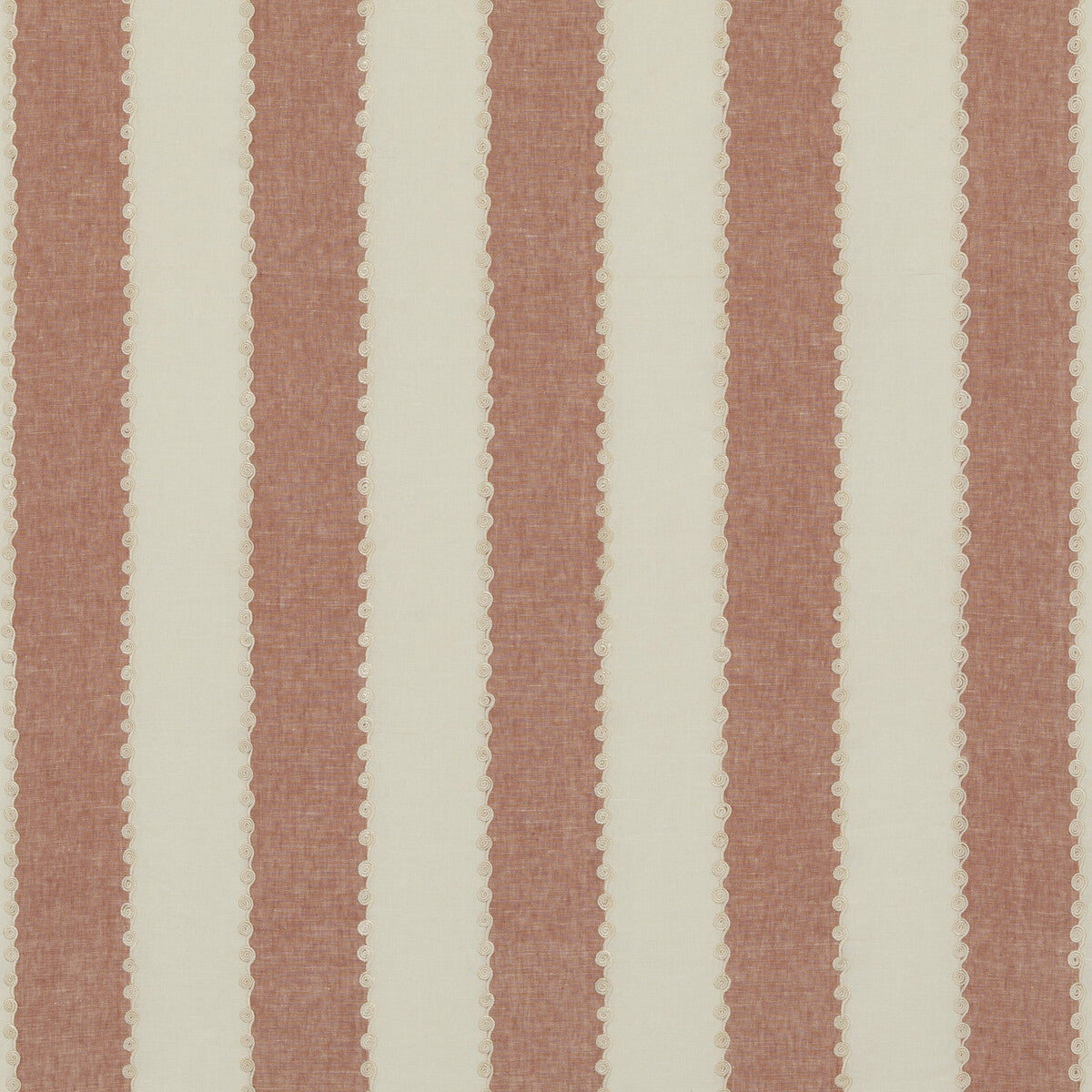 BF10944-450 ASHMORE STRIPE RED G P & J BAKER DRAPERY