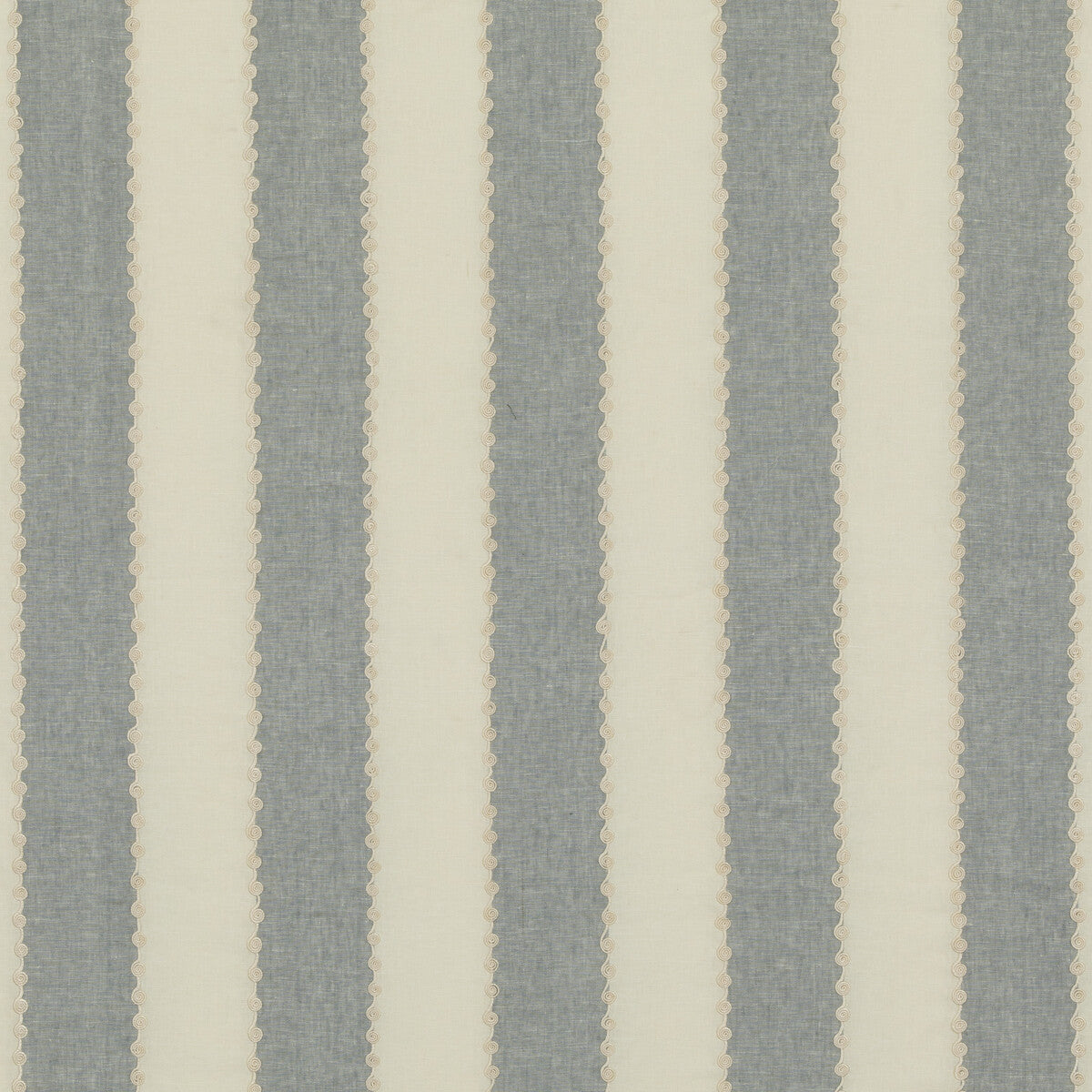 BF10944-660 ASHMORE STRIPE BLUE G P & J BAKER DRAPERY