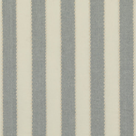 BF10944-660 ASHMORE STRIPE BLUE G P & J BAKER DRAPERY