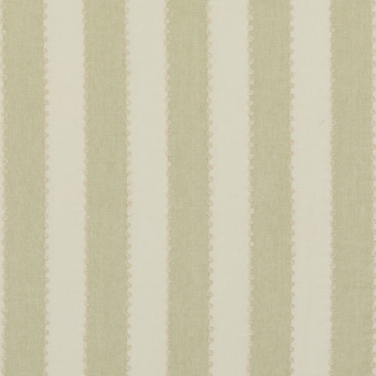 BF10944-735 ASHMORE STRIPE GREEN G P & J BAKER DRAPERY