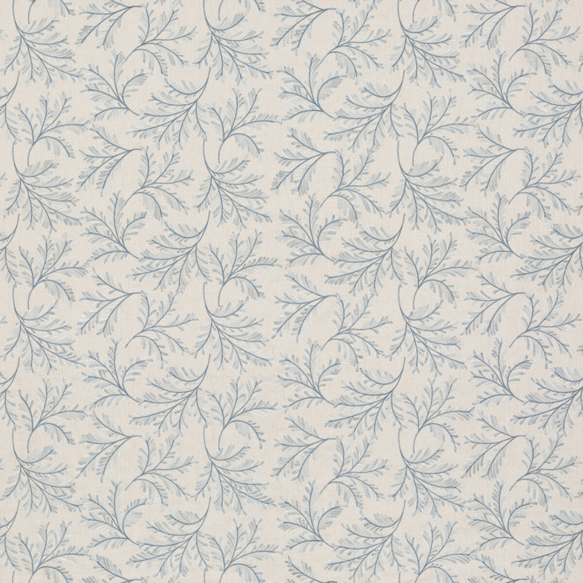 BF10945-660 CHELSEA FERN BLUE G P & J BAKER DRAPERY