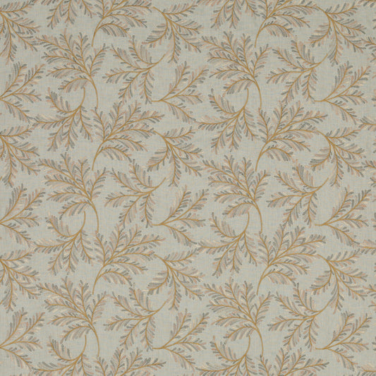 BF10945-715 CHELSEA FERN AQUA/BRONZE G P & J BAKER DRAPERY