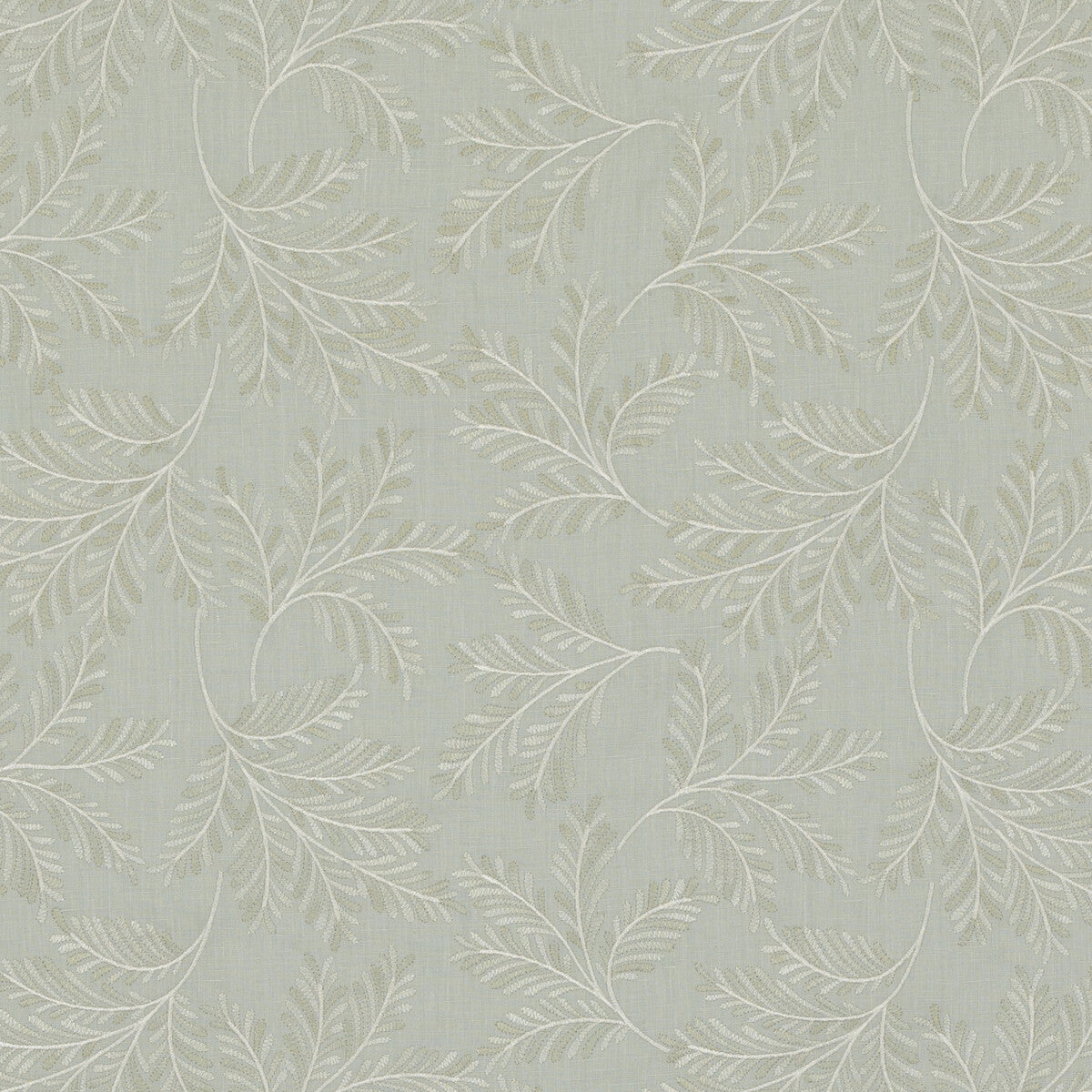 BF10945-725 CHELSEA FERN AQUA G P & J BAKER DRAPERY