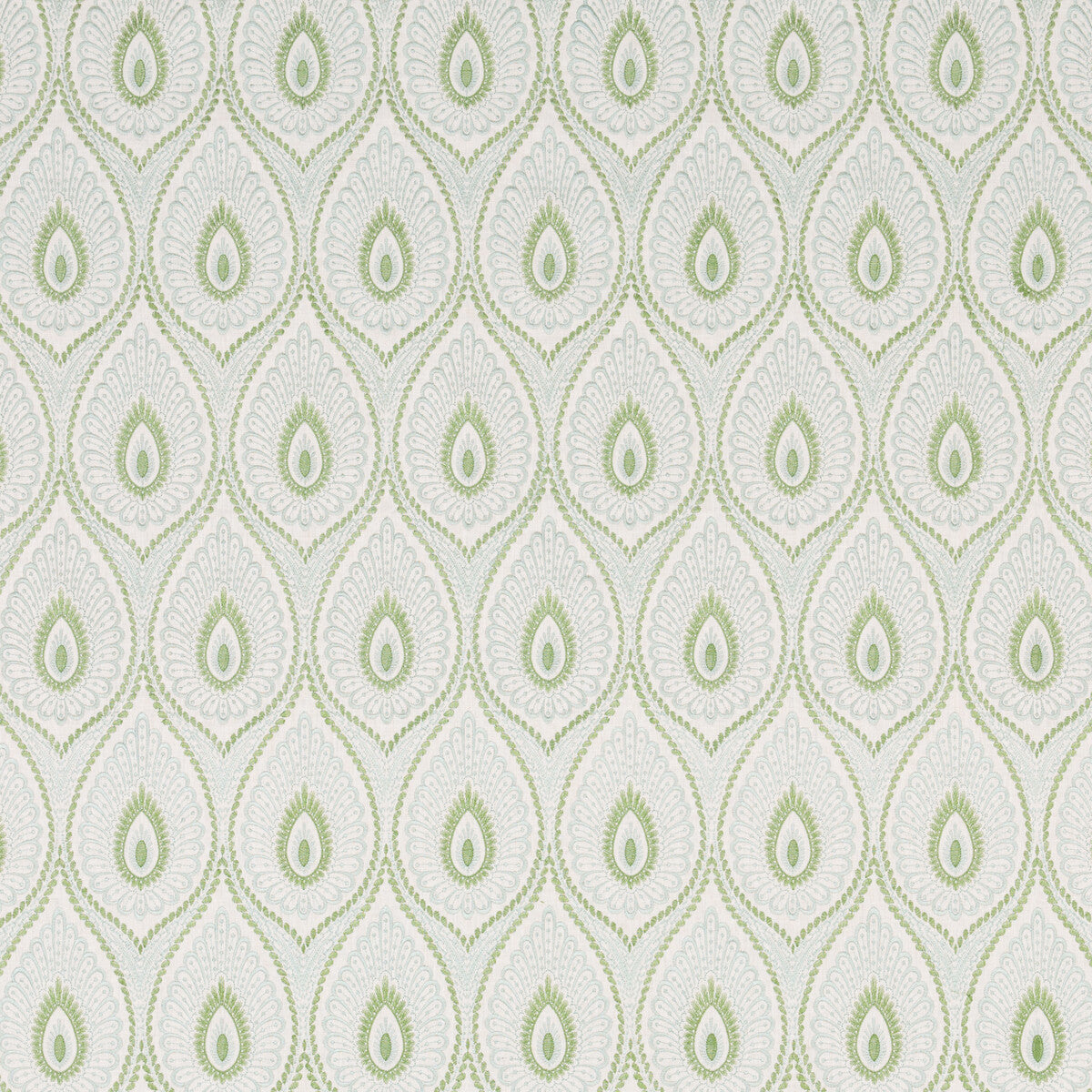 BF10955-6 ASHMORE AQUA/GREEN G P & J BAKER DRAPERY