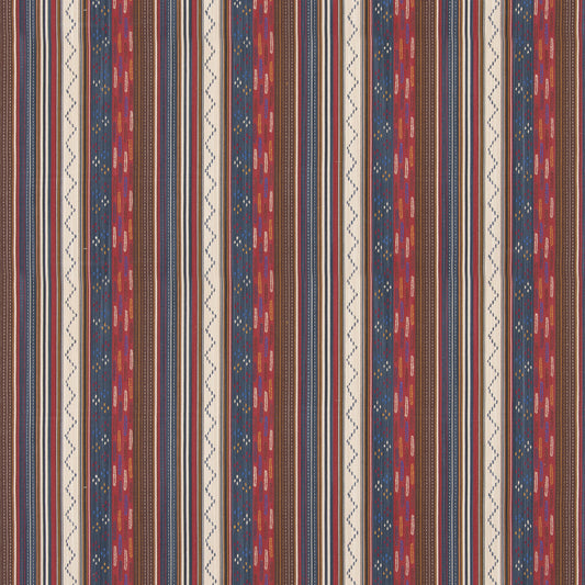 BF11060-2 RUNAWAY INDIGO/RED G P & J BAKER Fabrics Drapery Upholstery