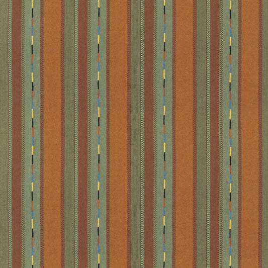 BF11062-3 BUNTY ORANGE/GREEN G P & J BAKER Fabrics Drapery Upholstery
