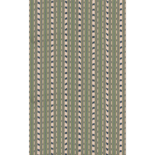 BF11114-1 BASIL STRIPE GREEN/INDIGO G P & J BAKER Fabric