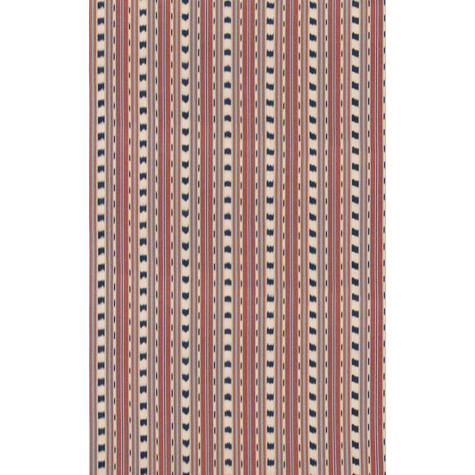 BF11114-5 BASIL STRIPE RED/INDIGO G P & J BAKER Fabric