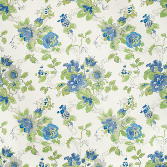 BFC-3520-153 PARNHAM CORNFLOWER/LIME LEE JOFA Fabrics Drapery Upholstery