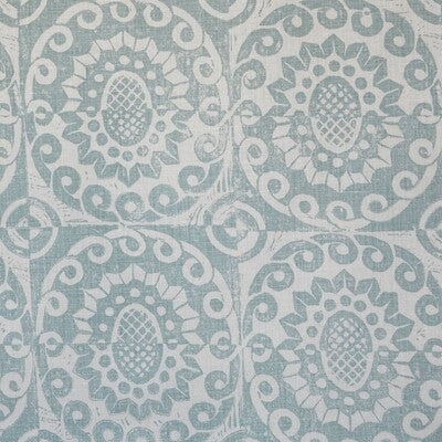 BFC-3623-3 PINEAPPLE ON OYSTER AQUA LEE JOFA Fabrics Drapery Upholstery