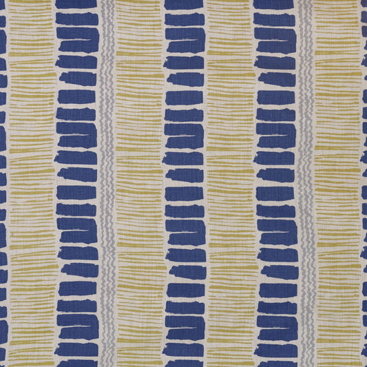 BFC-3624-450 SALTAIRE INDIGO/YELLOW/AQUA LEE JOFA Fabrics Drapery Upholstery