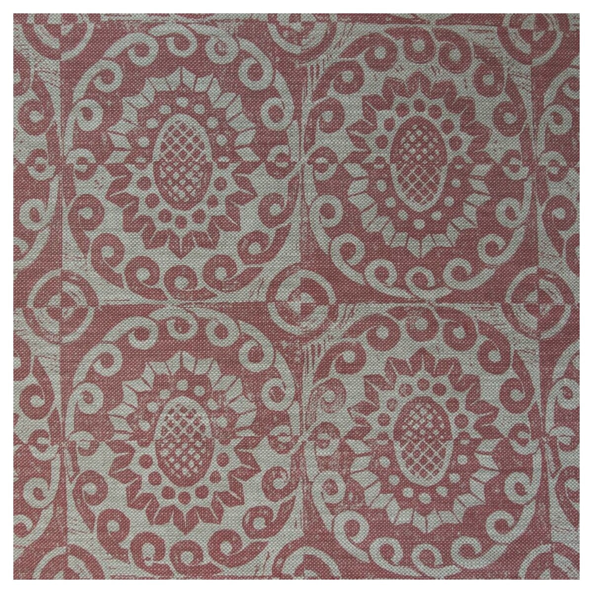 BFC-3628-7 PINEAPPLE ON OATMEAL PINK LEE JOFA Fabrics Drapery Upholstery
