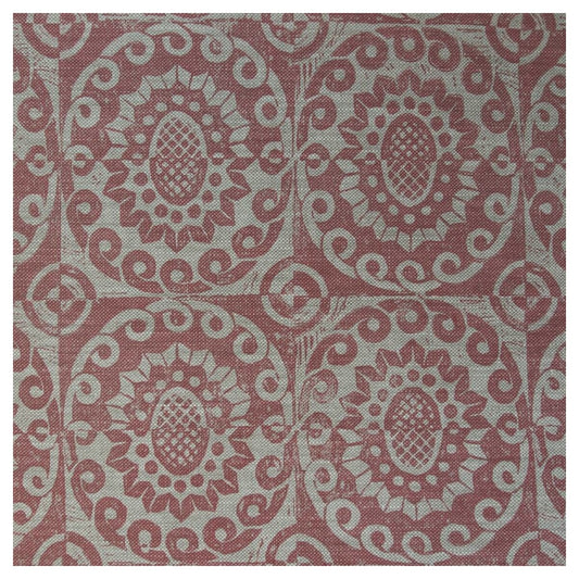 BFC-3628-7 PINEAPPLE ON OATMEAL PINK LEE JOFA Fabrics Drapery Upholstery
