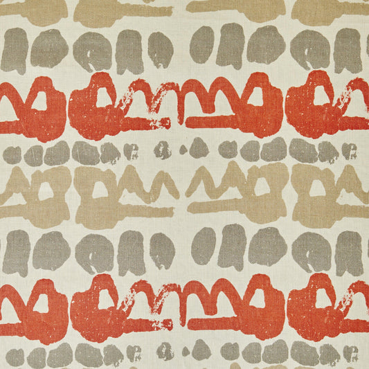 BFC-3649-1121 ALTAMIRA RED/GREY LEE JOFA Fabrics Drapery Upholstery