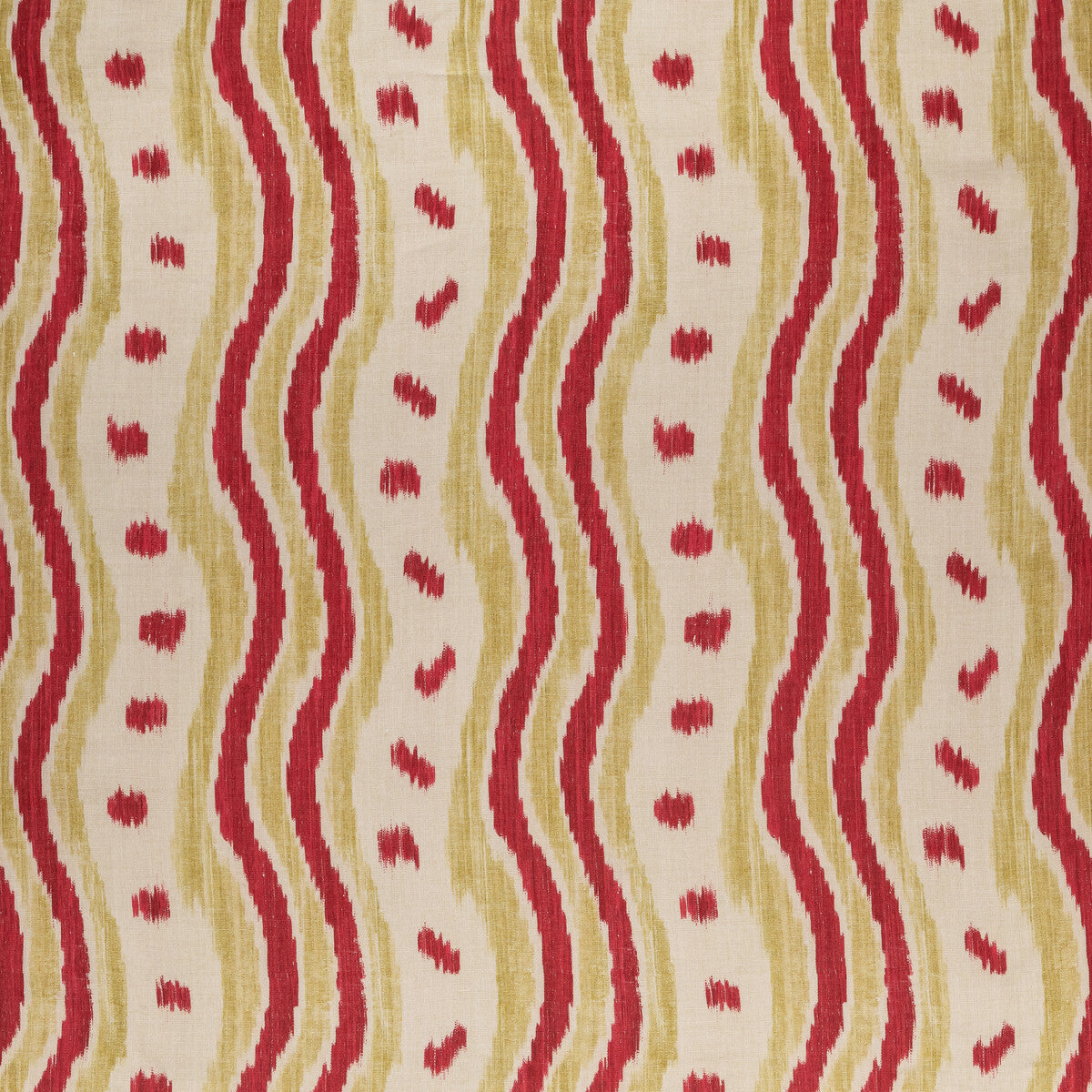 BFC-3687-319 IKAT STRIPE RED/GREEN LEE JOFA Fabrics Drapery Upholstery