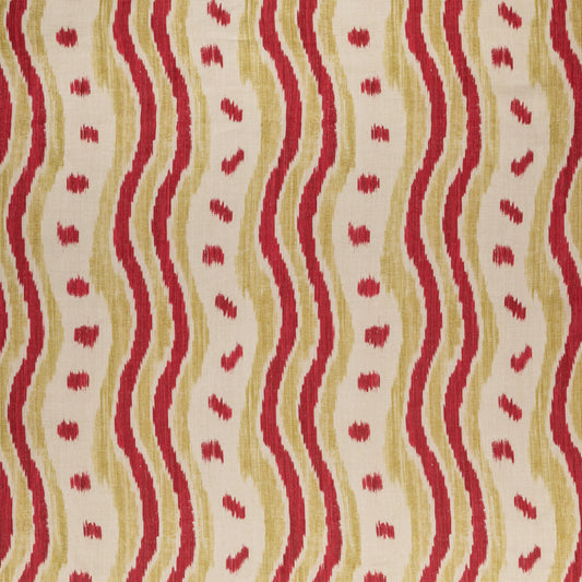 BFC-3687-319 IKAT STRIPE RED/GREEN LEE JOFA Fabrics Drapery Upholstery