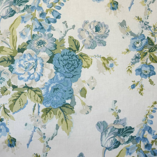 BFC-3690-53 GRENVILLE GLAZED CHINTZ BLUE/GREEN LEE JOFA Fabrics Drapery Upholstery