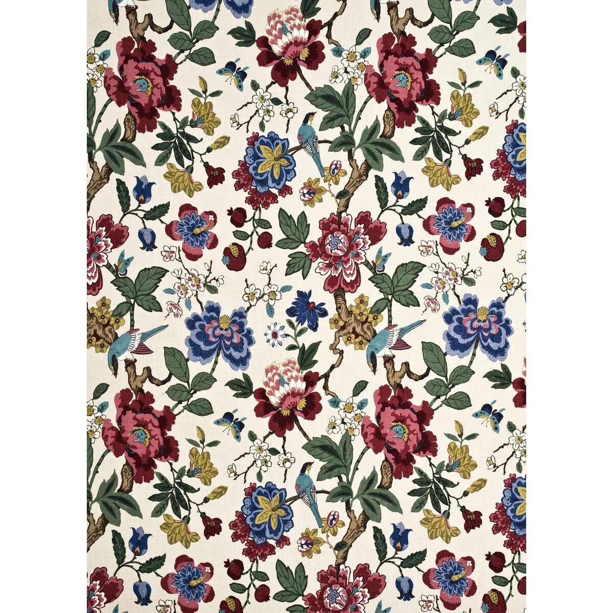 BP10464-4 PERSIAN POMEGRANATE RED/INDIGO/STONE G P & J BAKER Fabrics Drapery Upholstery