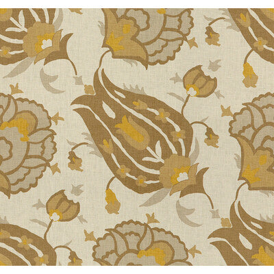BP10522-3 TURKISH FLOWER GREY/BRONZE G P & J BAKER Fabrics Drapery Upholstery