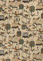 BP10591-1 MENAGERIE VELVET PARCHMENT G P & J BAKER Fabrics Drapery Upholstery