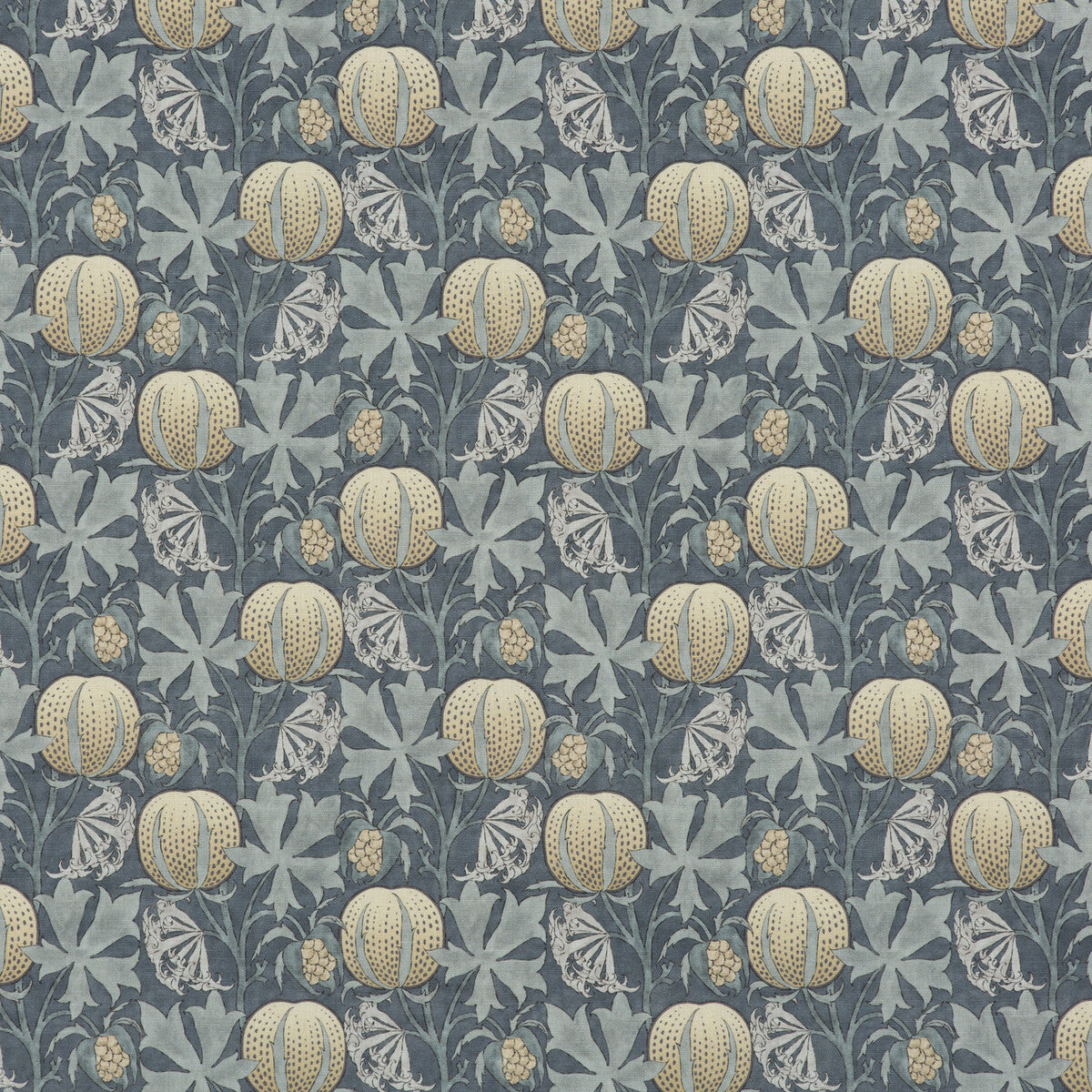 BP10621-1 PUMPKINS INDIGO G P & J BAKER Fabrics Drapery Upholstery