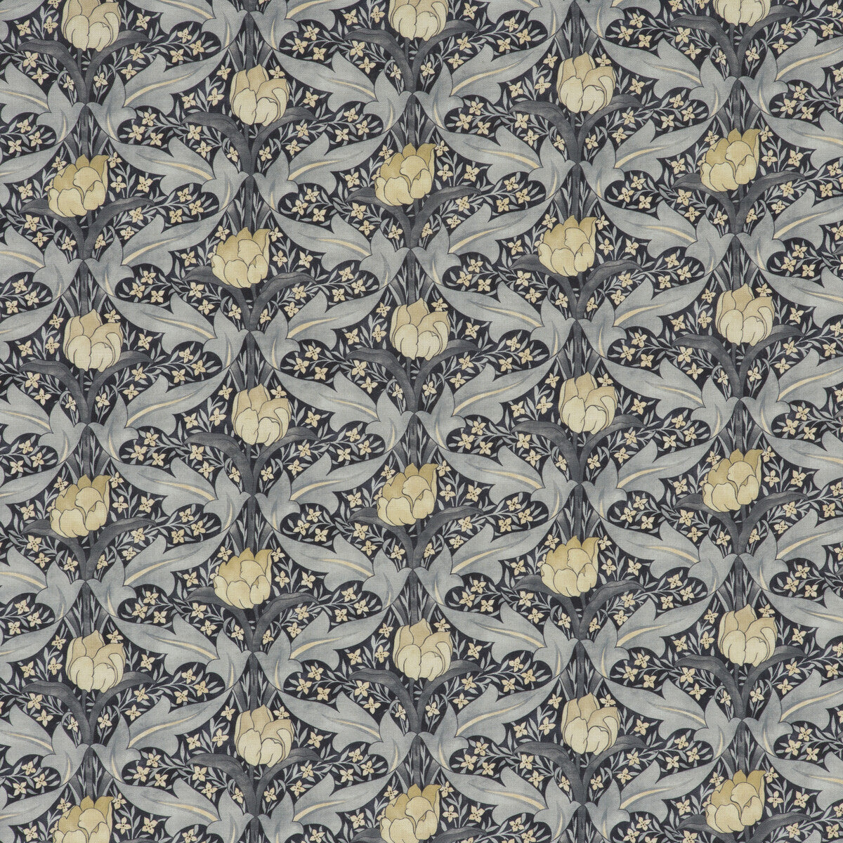BP10622-1 TULIP & JASMINE INDIGO/IVORY G P & J BAKER Fabrics Drapery Upholstery