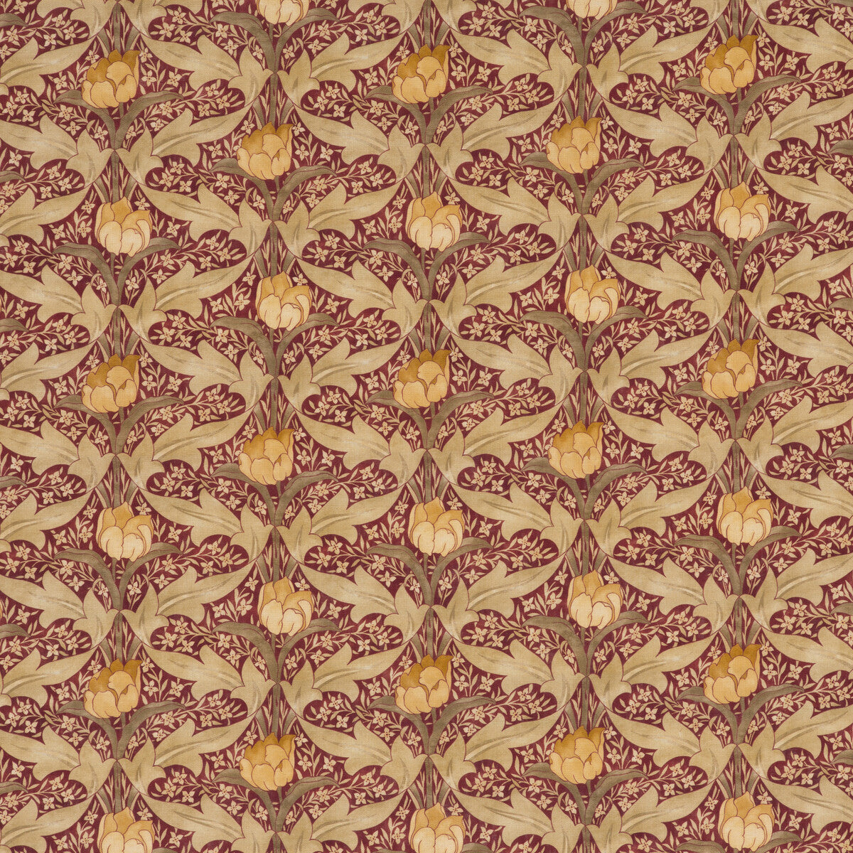 BP10622-2 TULIP & JASMINE RED/OCHRE G P & J BAKER Fabrics Drapery Upholstery