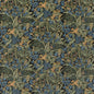 BP10623-1 TRUMPET FLOWERS VELVET DARK INDIGO/TEAL G P & J BAKER Fabrics Drapery Upholstery