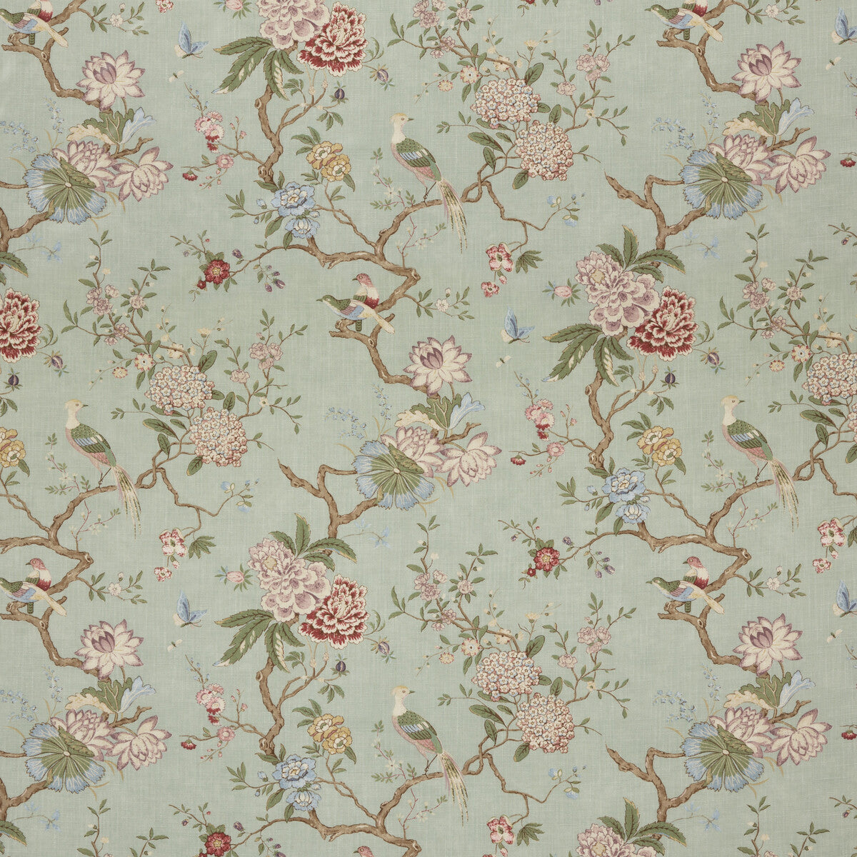BP10771-4 ORIENTAL BIRD SIGNATURE EAU DE NIL G P & J BAKER Fabrics Drapery Upholstery