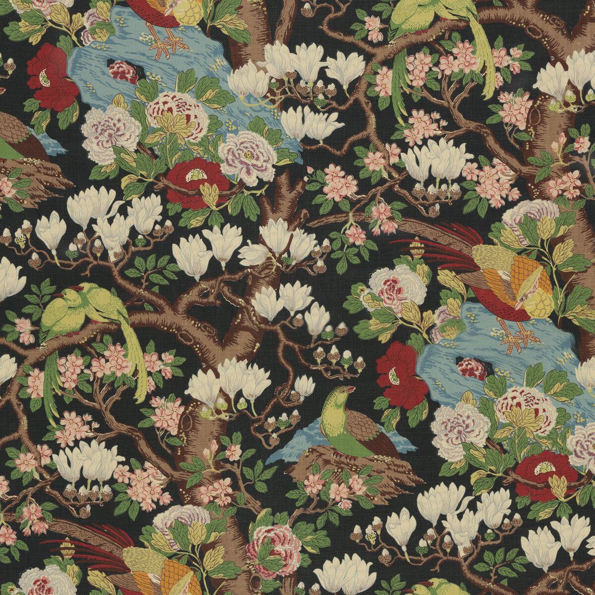 BP10773-2 ROCKBIRD SIGNATURE INDIGO G P & J BAKER Fabrics Drapery Upholstery