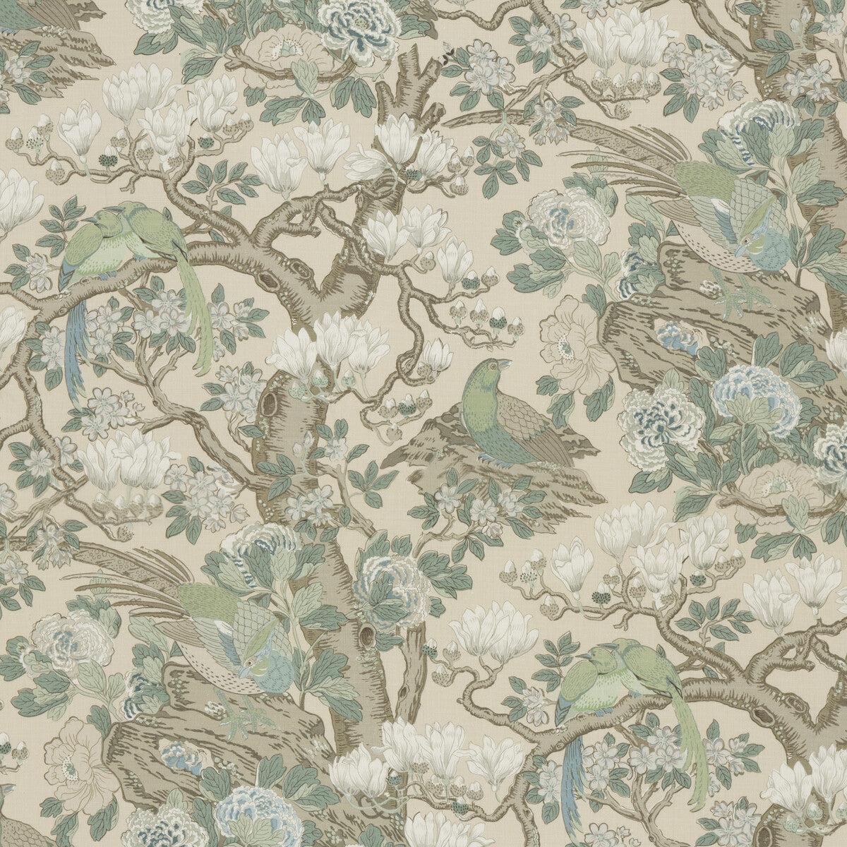 BP10773-3 ROCKBIRD SIGNATURE SOFT BLUE G P & J BAKER Fabrics Drapery Upholstery