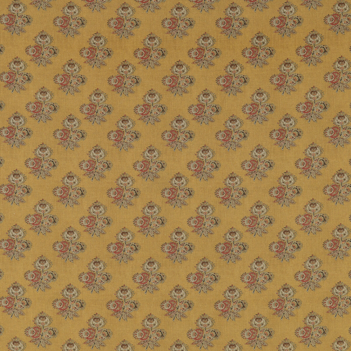 BP10823-3 POPPY PAISLEY OCHRE G P & J BAKER Fabrics Drapery Upholstery