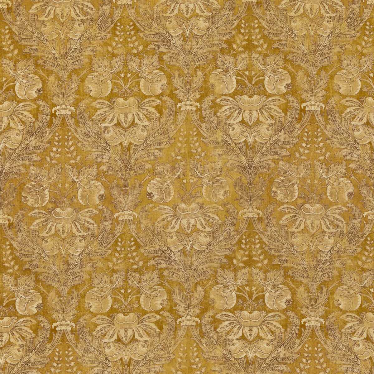 BP10828-2 LAPURA DAMASK OCHRE G P & J BAKER Fabrics Drapery Upholstery