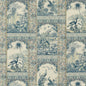 BP10834-1 INDIENNE TOILE RED/BLUE G P & J BAKER DRAPERY